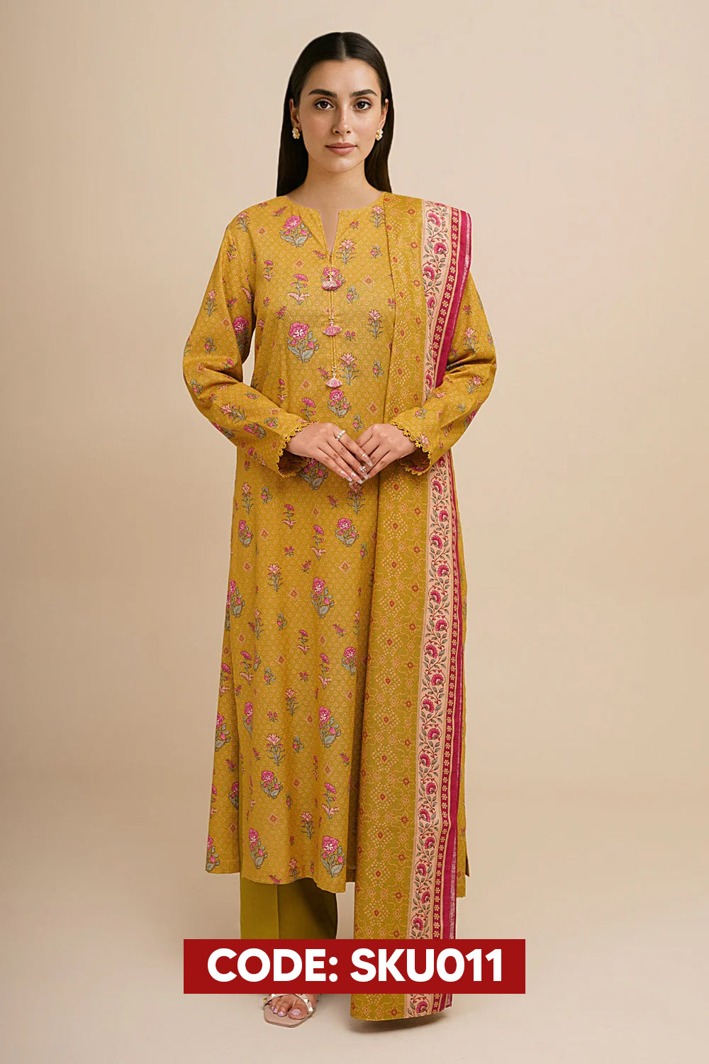 BUY ANY 2 STITCHED 3 PIECE KHADDAR EMBROIDERY SUITS