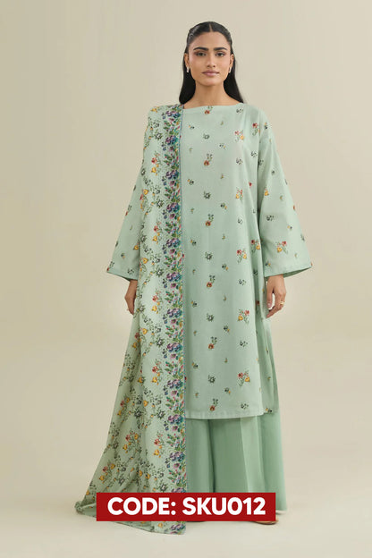 BUY ANY 2 STITCHED 3 PIECE KHADDAR EMBROIDERY SUITS