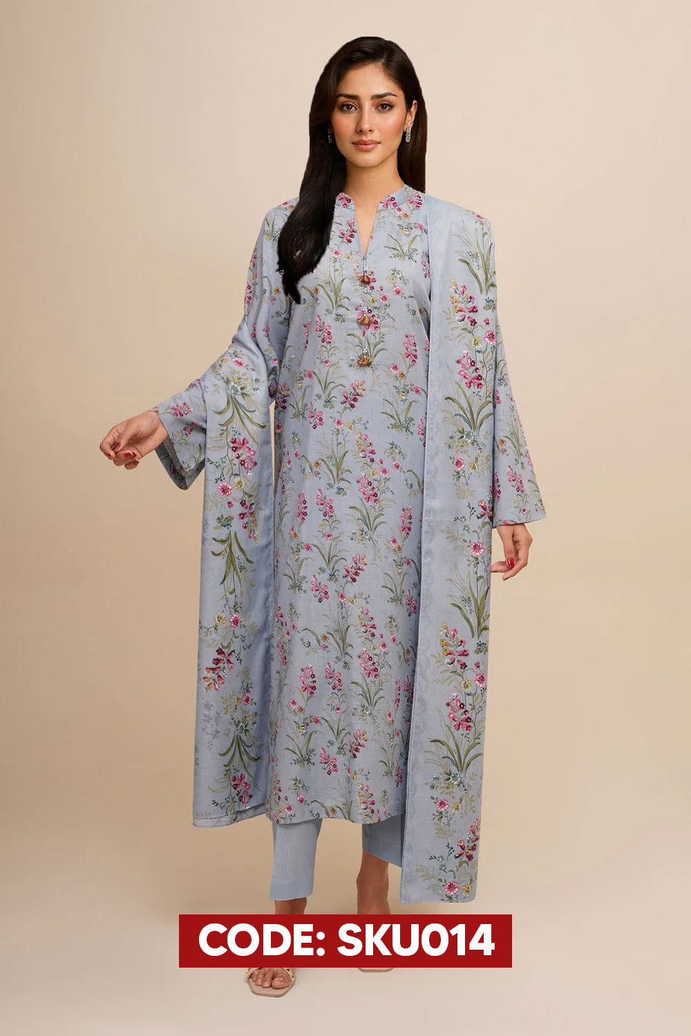 BUY ANY 2 STITCHED 3 PIECE KHADDAR EMBROIDERY SUITS