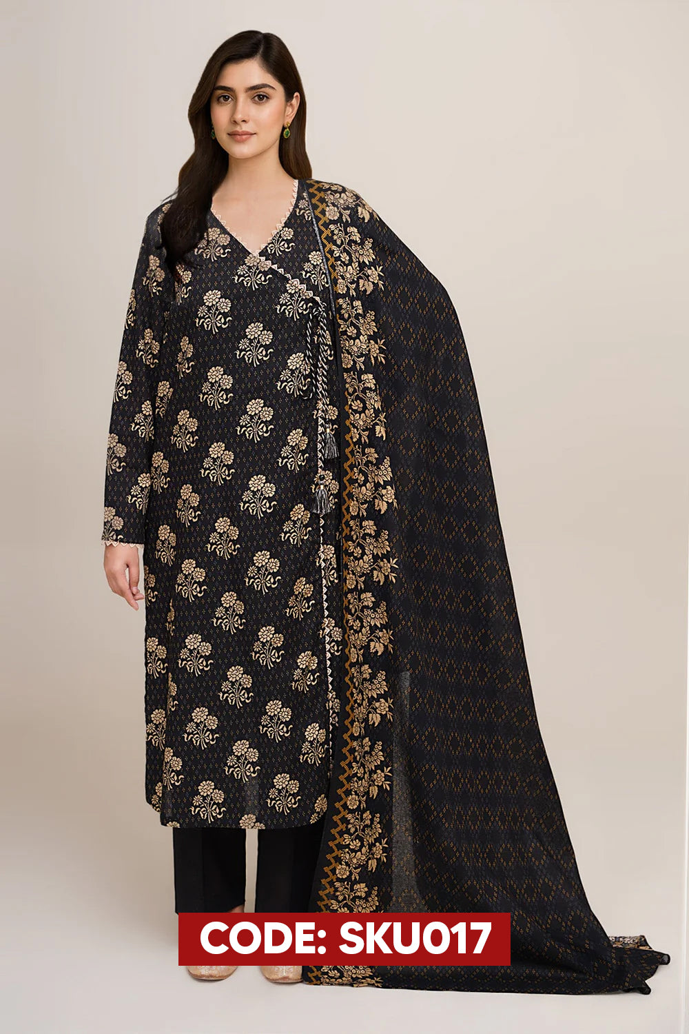 BUY ANY 2 STITCHED 3 PIECE KHADDAR EMBROIDERY SUITS