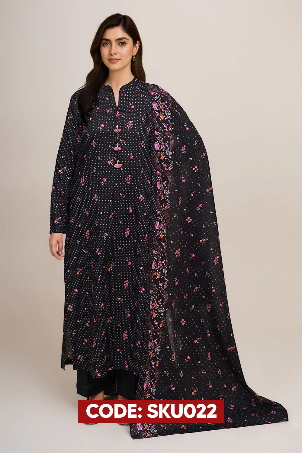 BUY ANY 2 STITCHED 3 PIECE KHADDAR EMBROIDERY SUITS